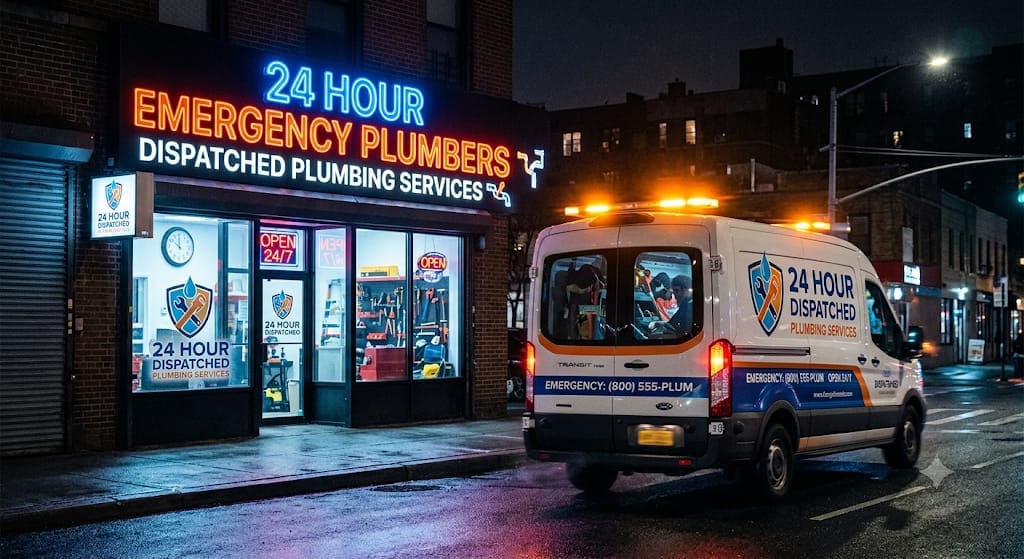 24 Hour Emergency Dispatched Plumbing Services